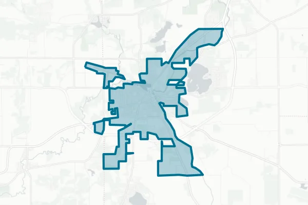 City of Burlington — detail map