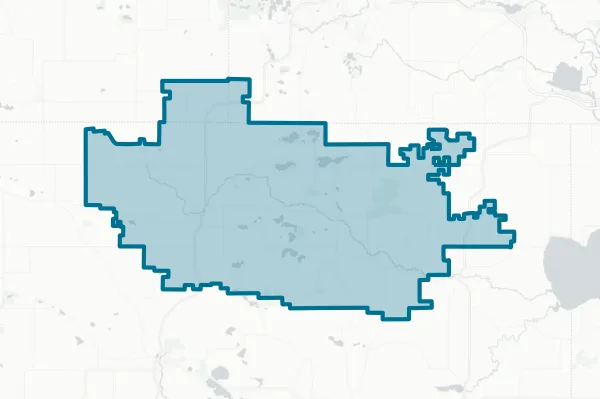 Wild Rose School District — detail map