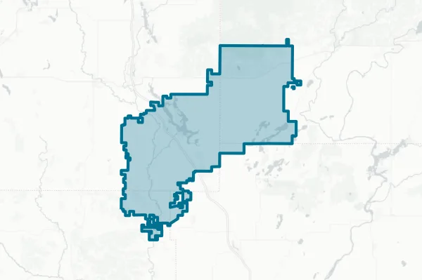 Chetek-Weyerhaeuser Area School District — detail map