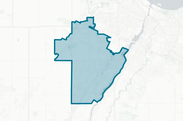 School District of West Depere — detail map