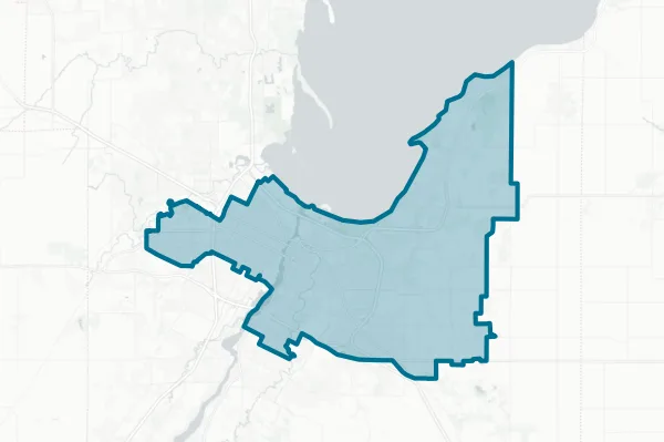 Green Bay Area Public Schools — detail map