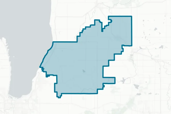School District of New Holstein — detail map