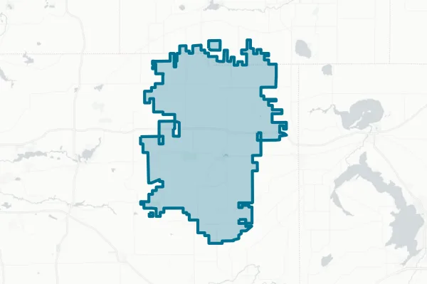 Cambria-friesland School District — detail map