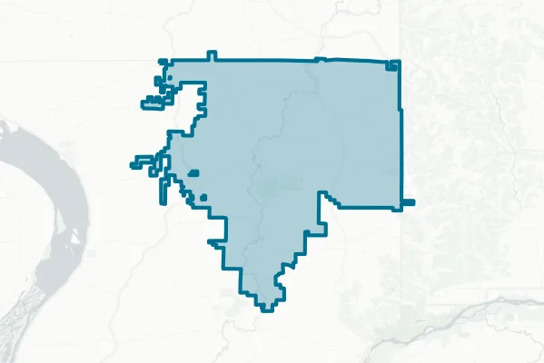 North Crawford School District — detail map