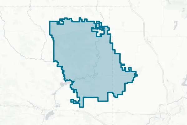 School District of Colfax — detail map