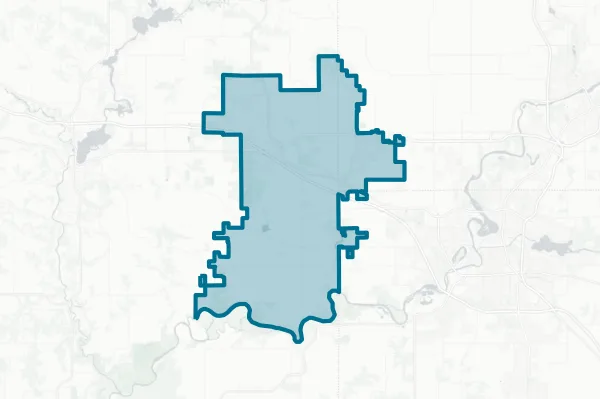 Elk Mound Area School District — detail map