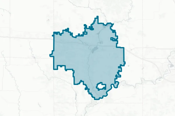 School District of the Menomonie Area — detail map