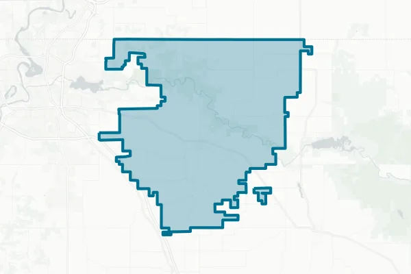 School District of Fall Creek — detail map