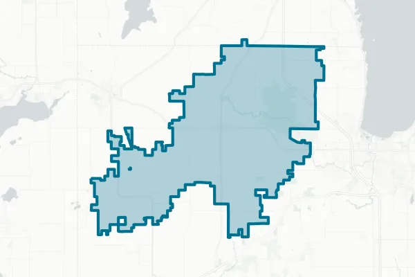 Rosendale Brandon School District — detail map