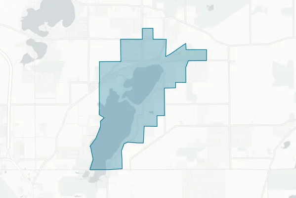 Twin Lakes #4 School District — detail map