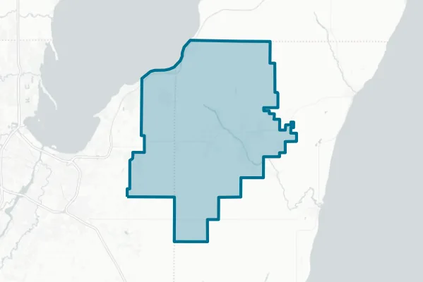 Luxemburg-Casco School District — detail map