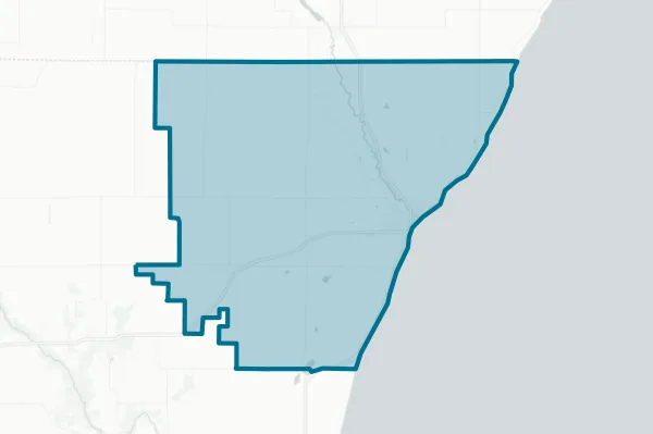 School District of Algoma — detail map