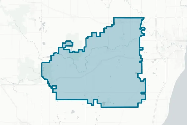 Valders Area School District — detail map