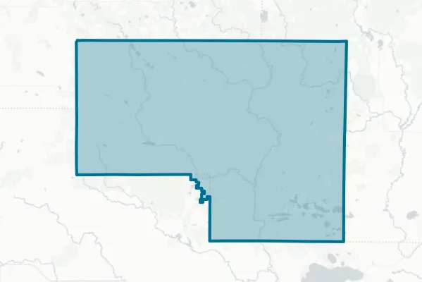 Menominee Indian School District — detail map