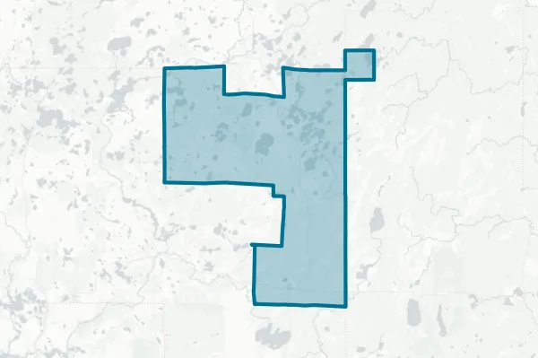 Three Lakes School District — detail map
