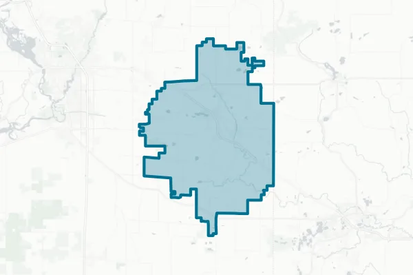 School District of the Tomorrow River — detail map