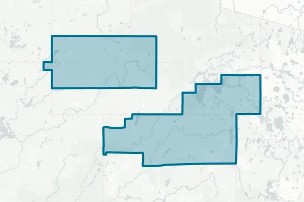 Chequamegon School District — detail map