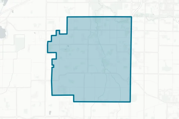 Raymond #14 School District — detail map