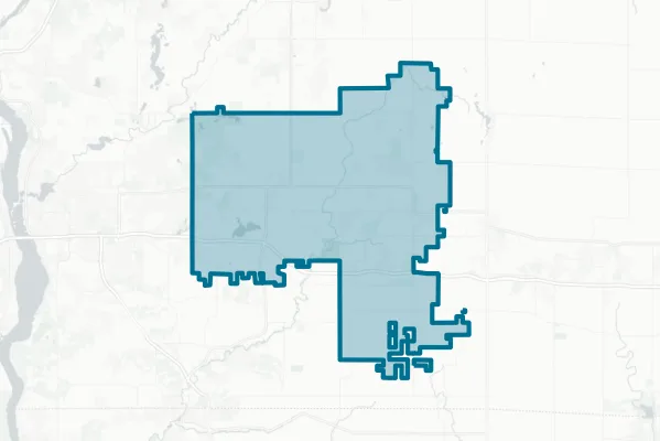 St Croix Central School District — detail map