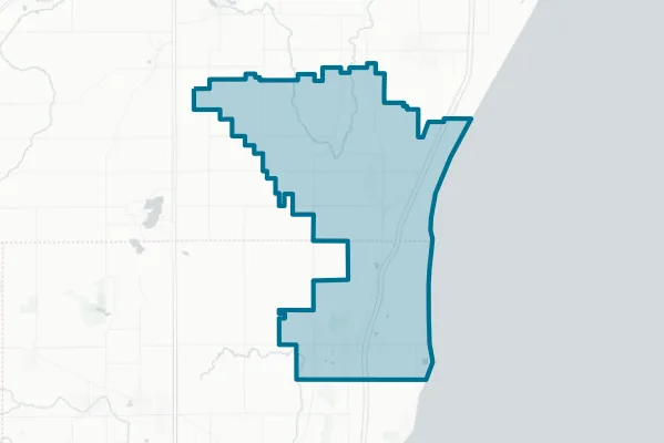 Cedar Grove Belgium School District — detail map
