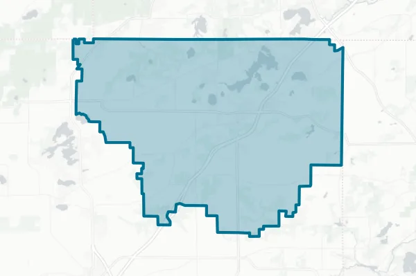 East Troy Community School District — detail map