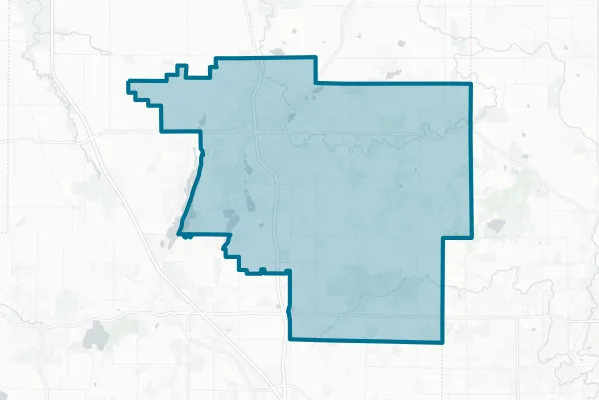 West Bend Joint School District #1 — detail map