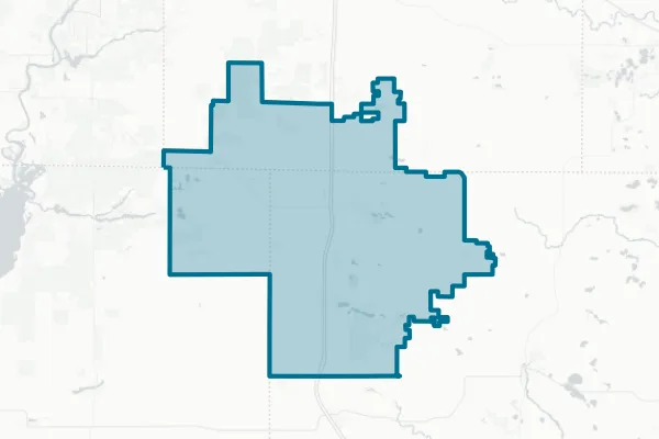 Tri-County Area School District — detail map