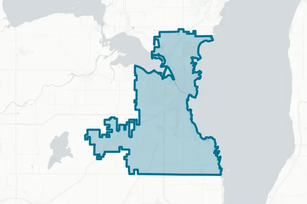 Oshkosh Area School District — detail map
