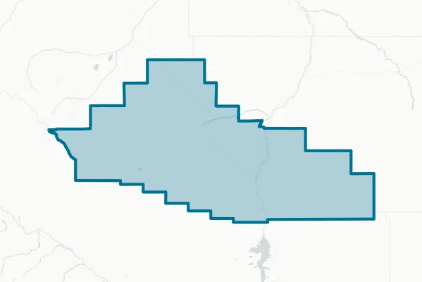 Hot Springs County — detail map