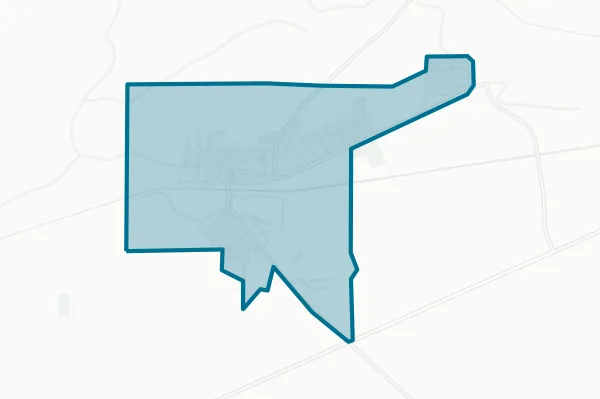 Town of Hanna — detail map