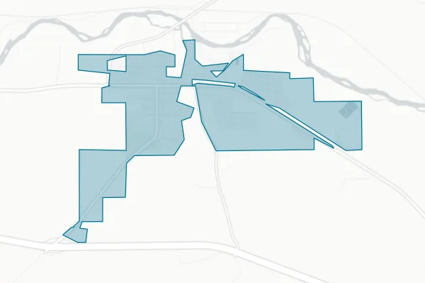 Town of Glenrock — detail map