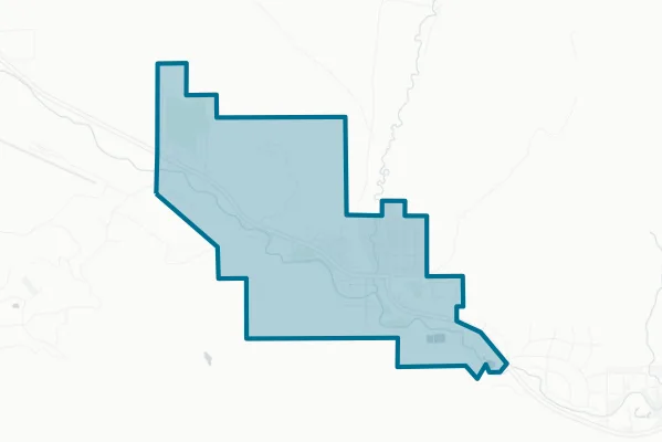 Town of Dubois — detail map