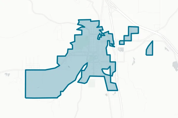 Town of the City of Buffalo — detail map