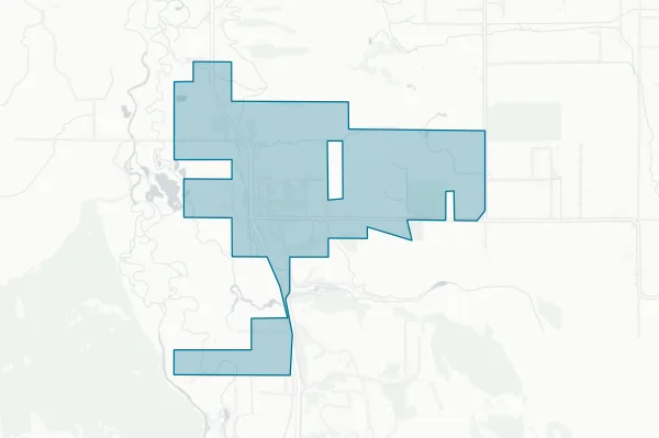 Town of Thayne — detail map