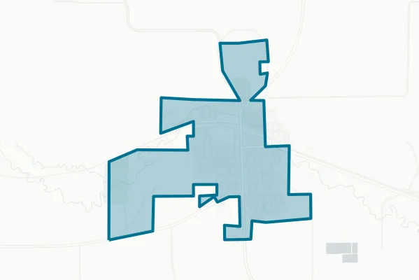 Town of Lusk — detail map