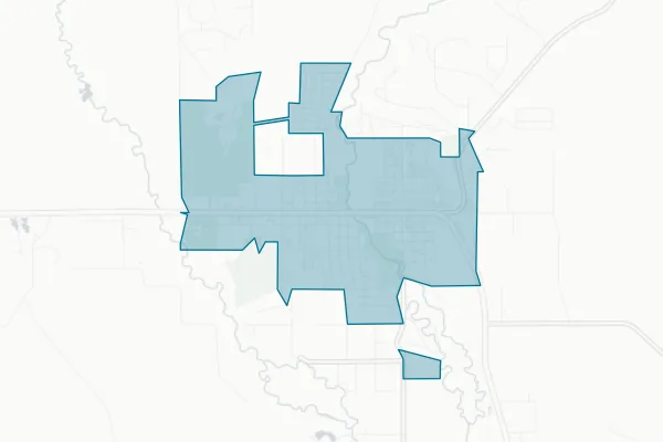 Town of Pinedale — detail map