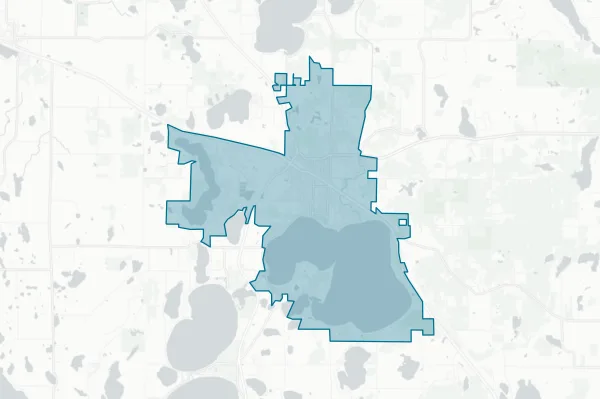 City of Detroit Lakes — detail map