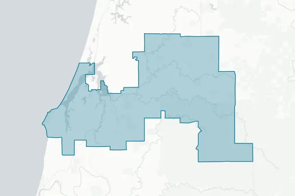 Coos Bay School District — detail map