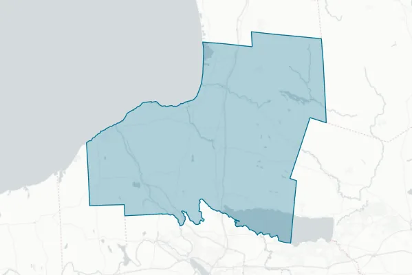 County of Oswego — detail map