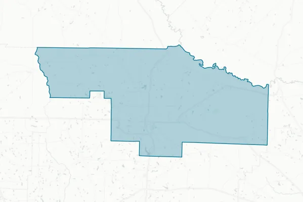 Ben Hill County — detail map