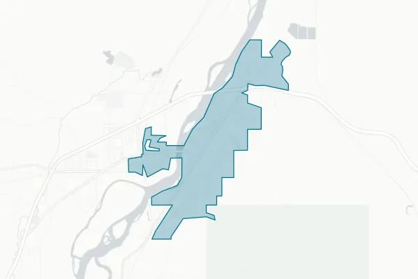 City of Glendive — detail map