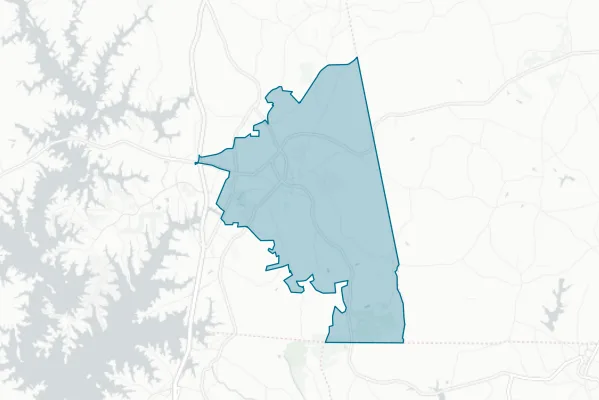 Mooresville Graded School District — detail map
