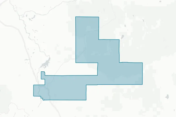 Weed Union Elementary School District — detail map
