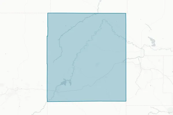 Crook County Wyoming — detail map