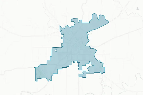 City of Fredericksburg — detail map