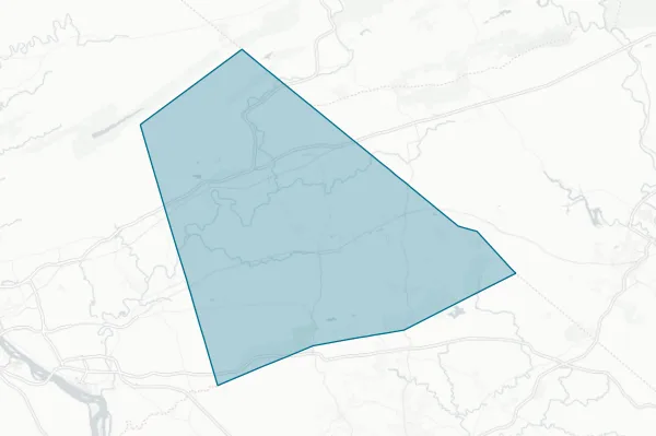 County of Lebanon — detail map