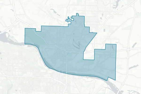 North Little Rock School District No. 1 — detail map
