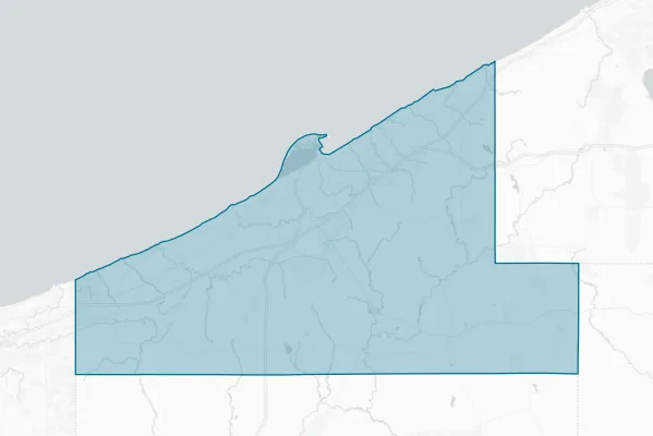County of Erie — detail map