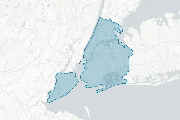 The City of New York — detail map