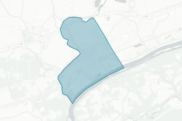 Town of Bloomsburg — detail map